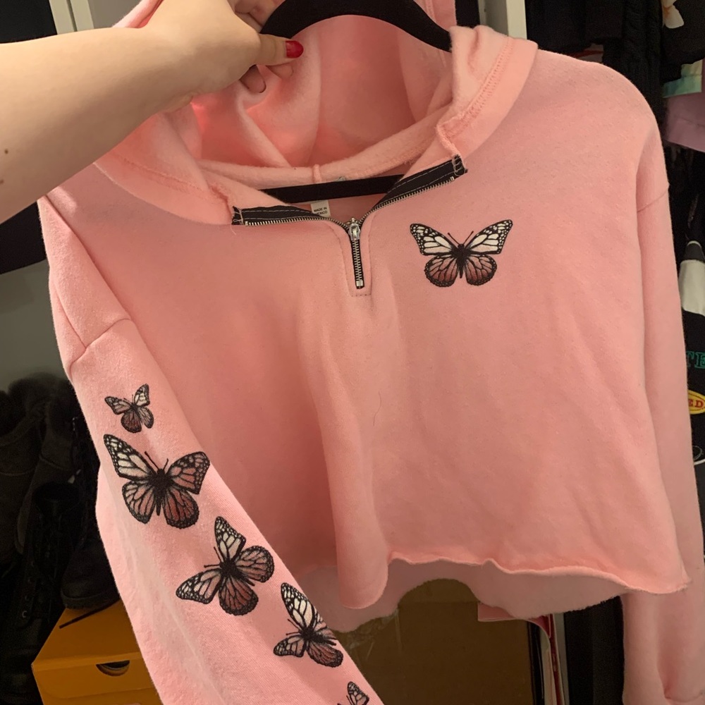 Fashion nova cropped hoodie